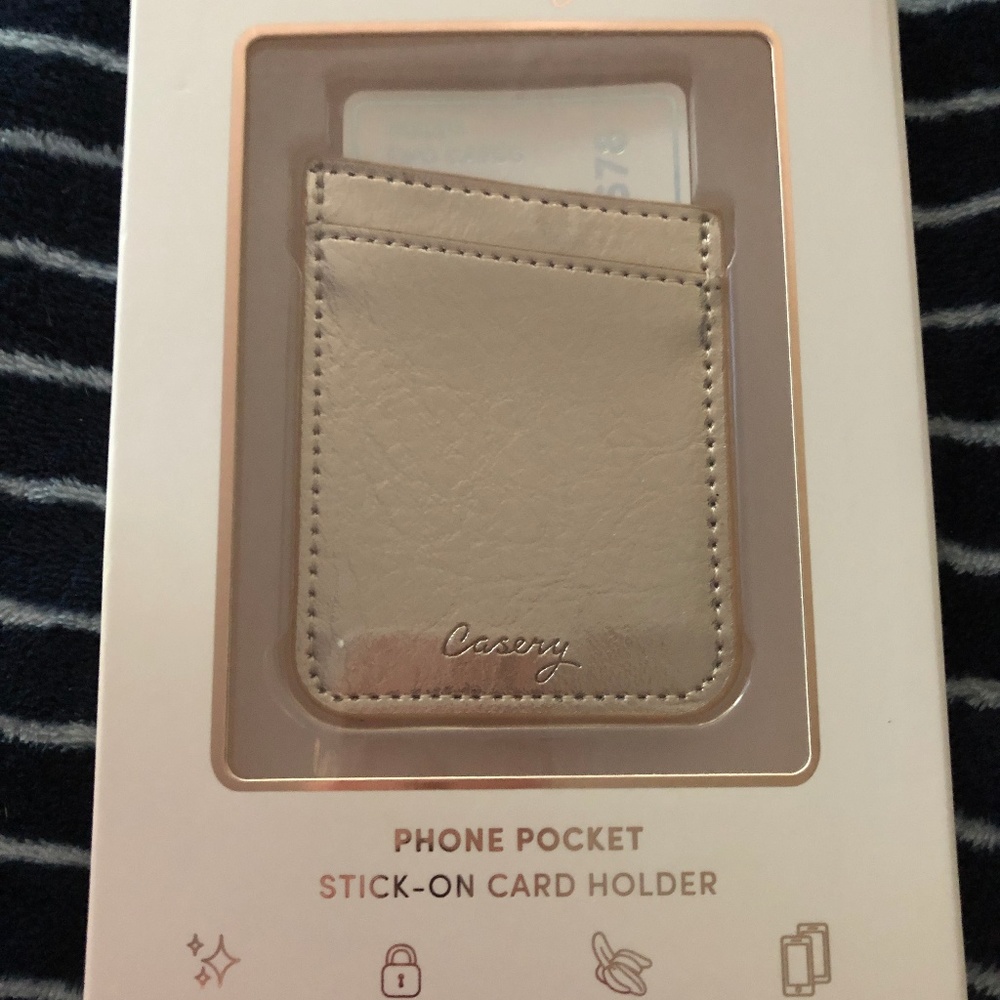 CASERY ROSE GOLD COLOR PHONE POCKET NEW